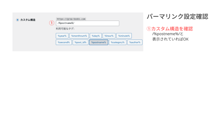 Word Press パーマリンク設定確認